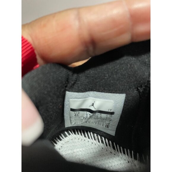 Nike Jordan Flight Club ‘91 Black Red Unisex Toddler shoe Size 4C Sneakers - Picture 5 of 5